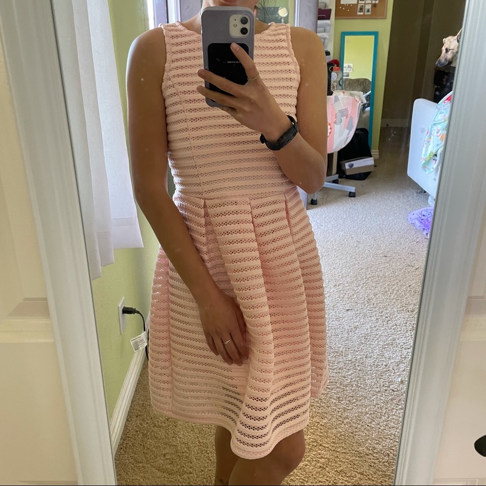 Baby pink ruffled dress (Forever21)